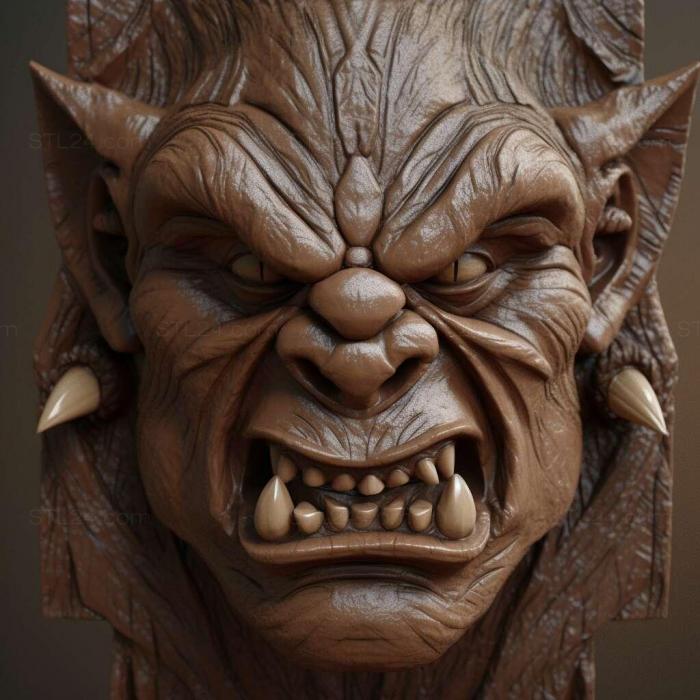 Characters (orc 4, HERO_3544) 3D models for cnc